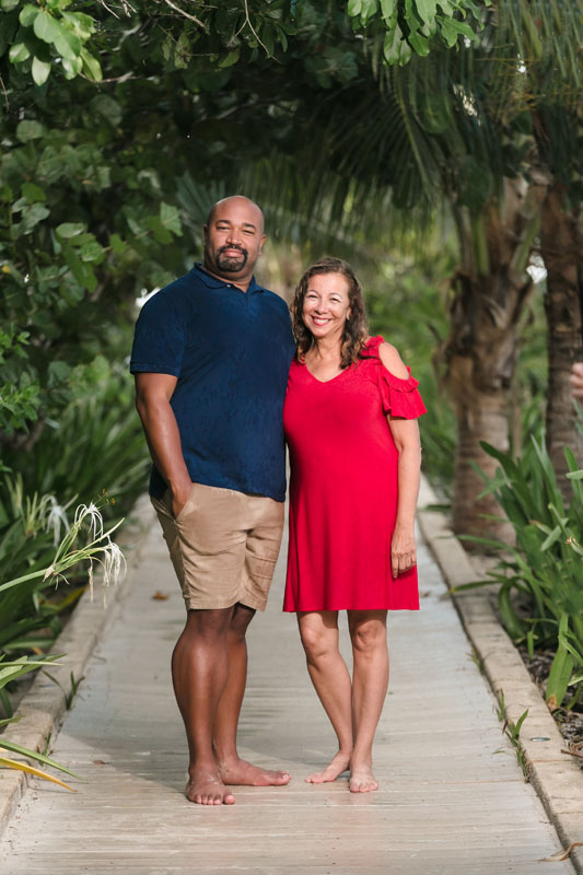 RyannAndSisterInLawPoseOnJunglePathway