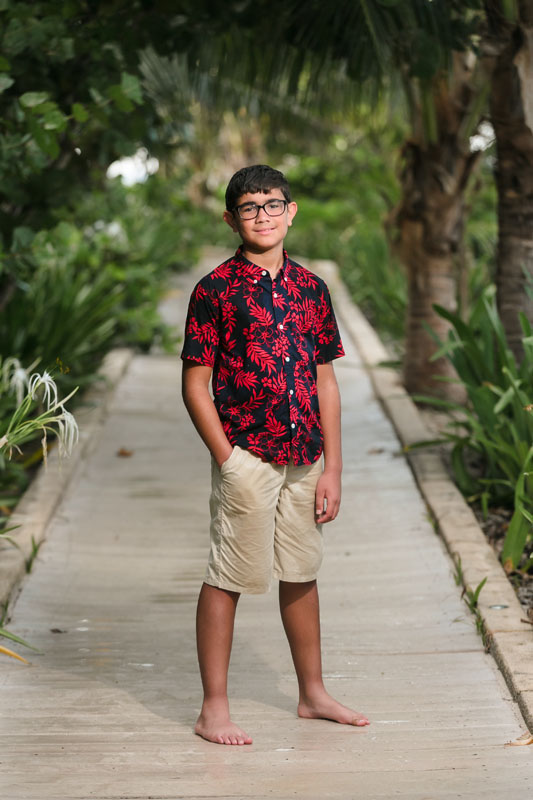 SonPosesOnJunglePathway