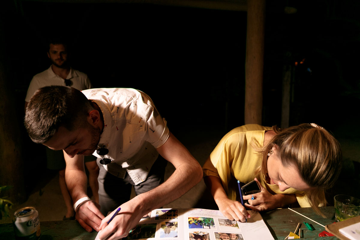 GuestsSigningGuestBookAtReception