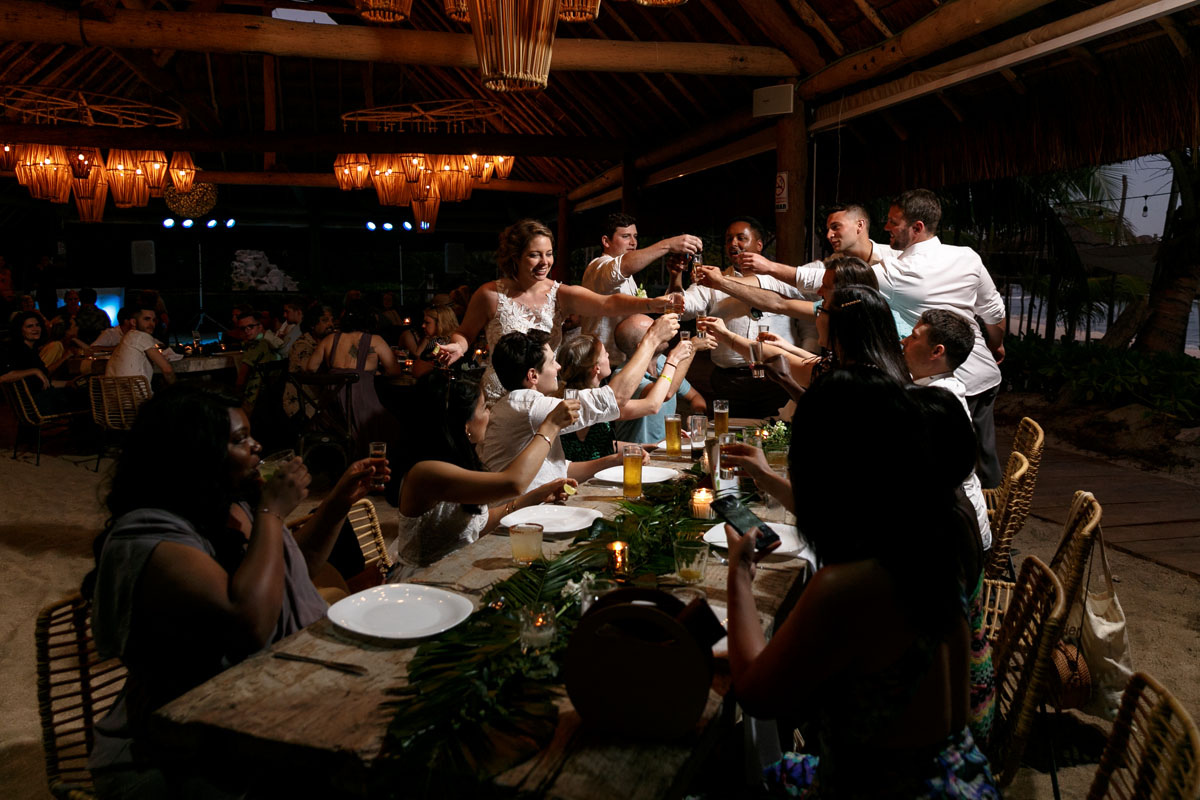 BlueVenadoReceptionGuestsToasting