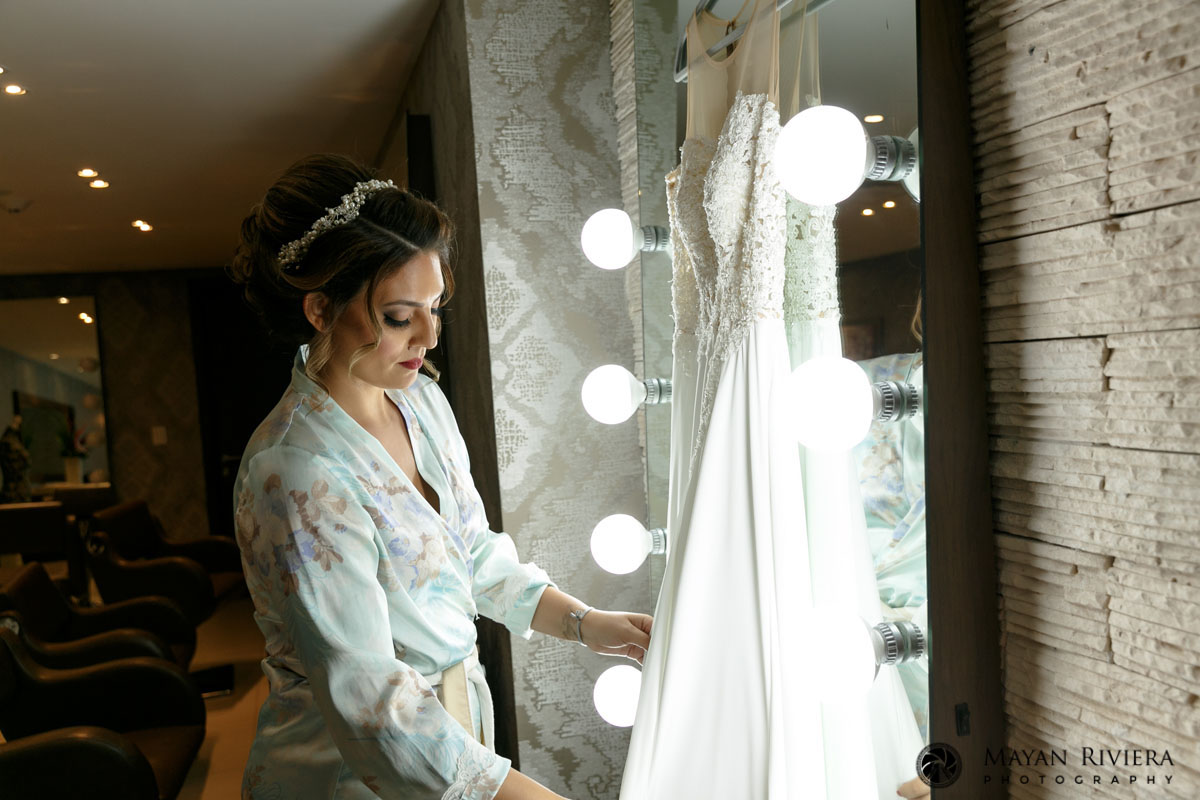 AshleyAdmiringHerGown