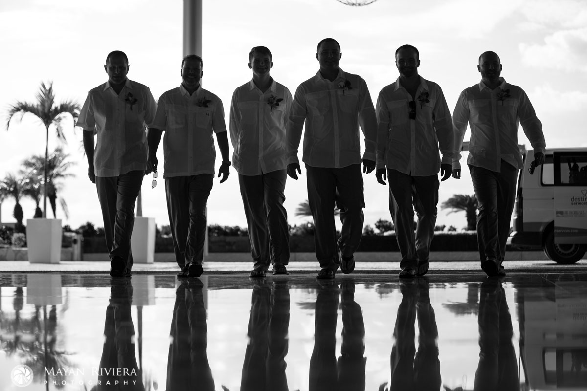 RoyaltonGroomWalkingWithGroomsmen