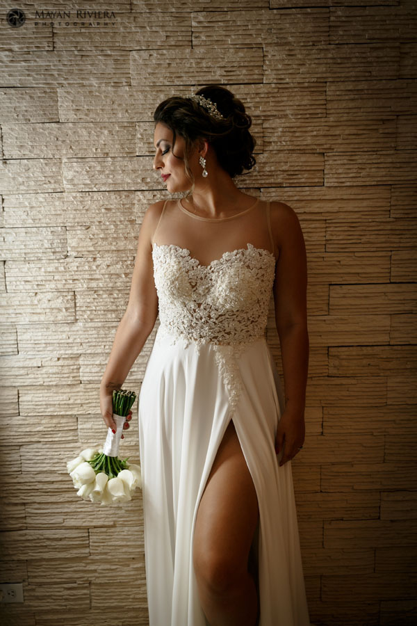 BeautifulRoyaltonBrideAshleyPosesWithBouquet