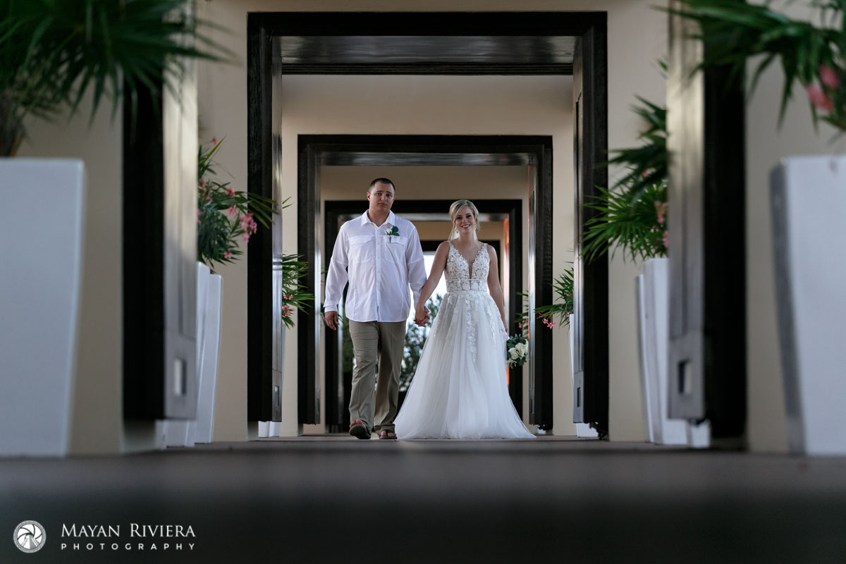 NewlywedsArriveAtRoyaltonRooftopReception