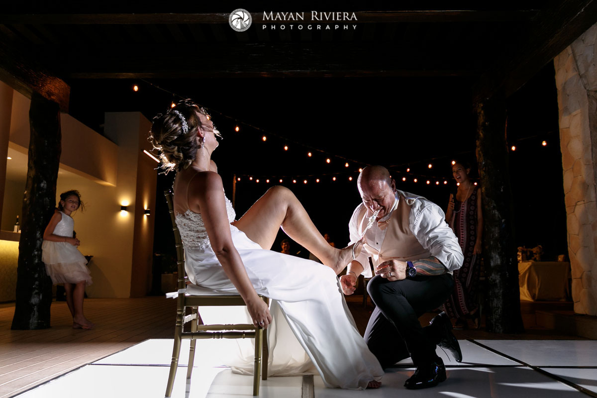 GroomPullsOffGarterWithHisTeeth