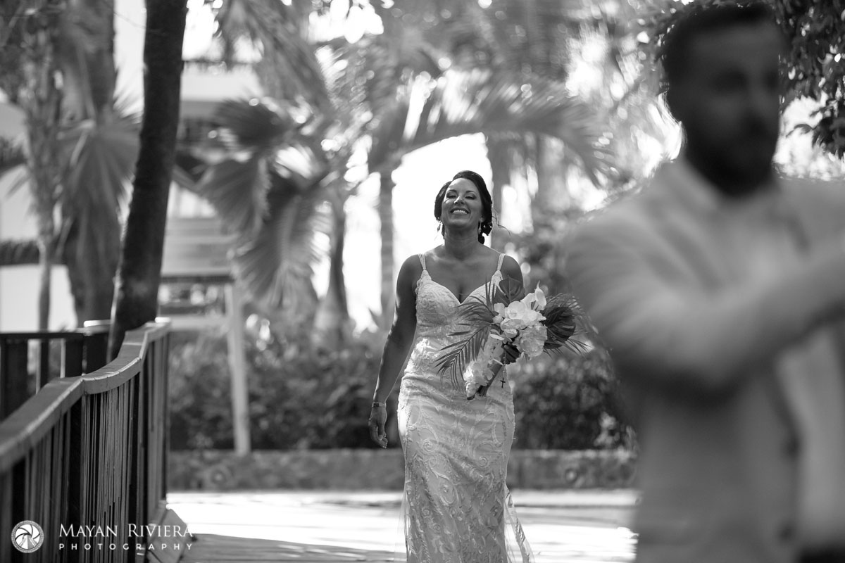 AzulFivesBrideApproachesGroomForFirstLook