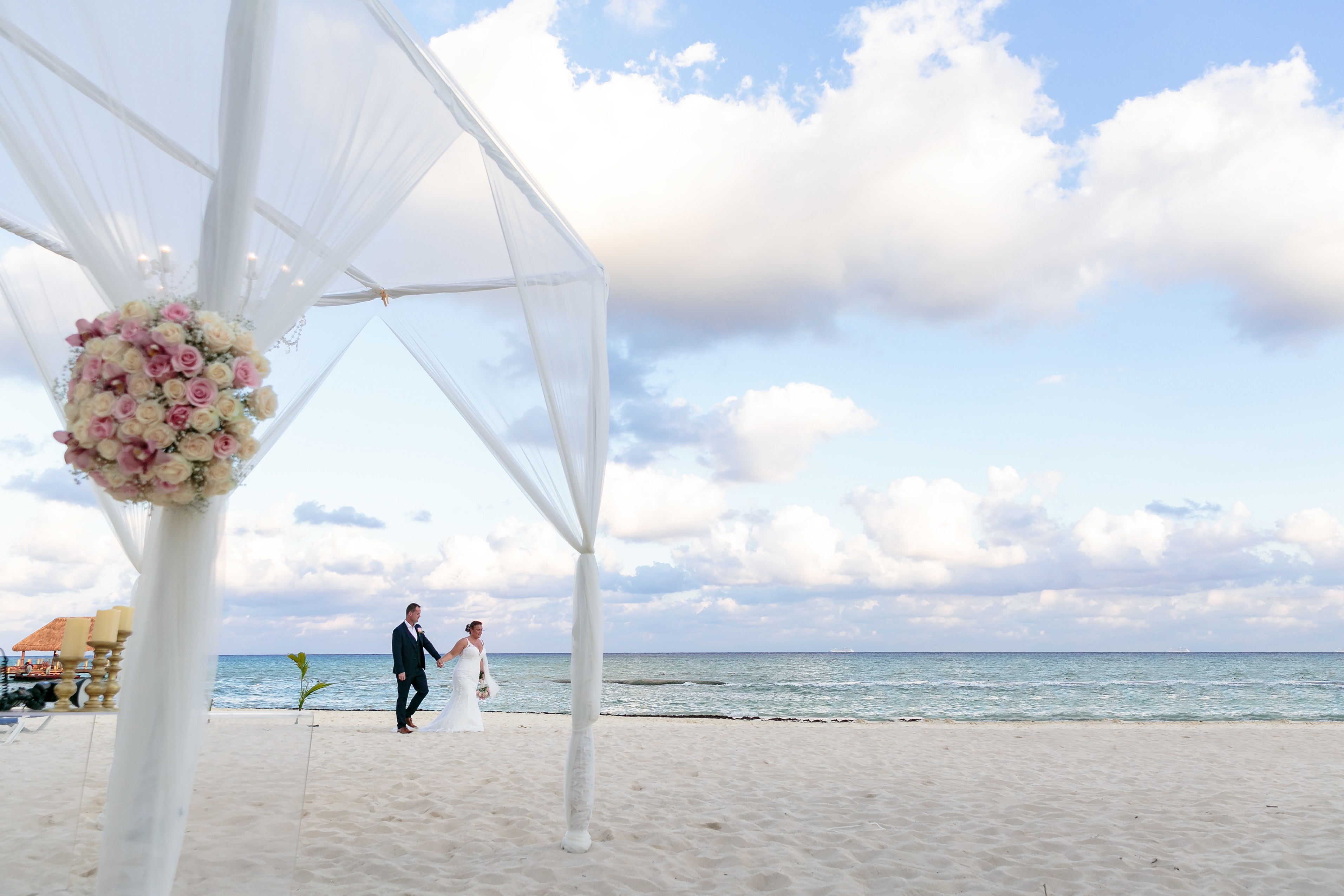 AzulBeachNewlywedsOnBeachWalk