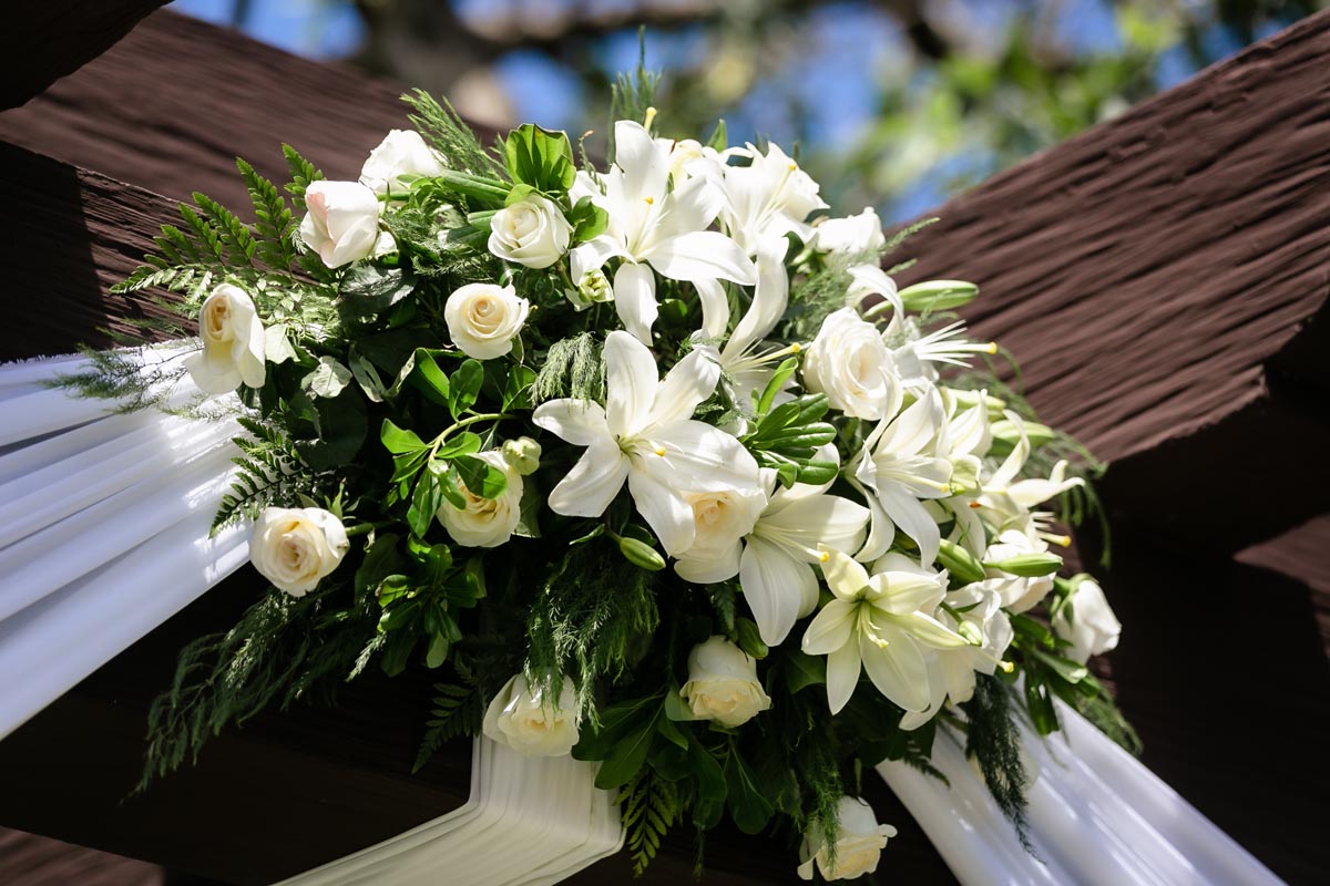 SandosPlayacarGardenCeremonySiteFlowers